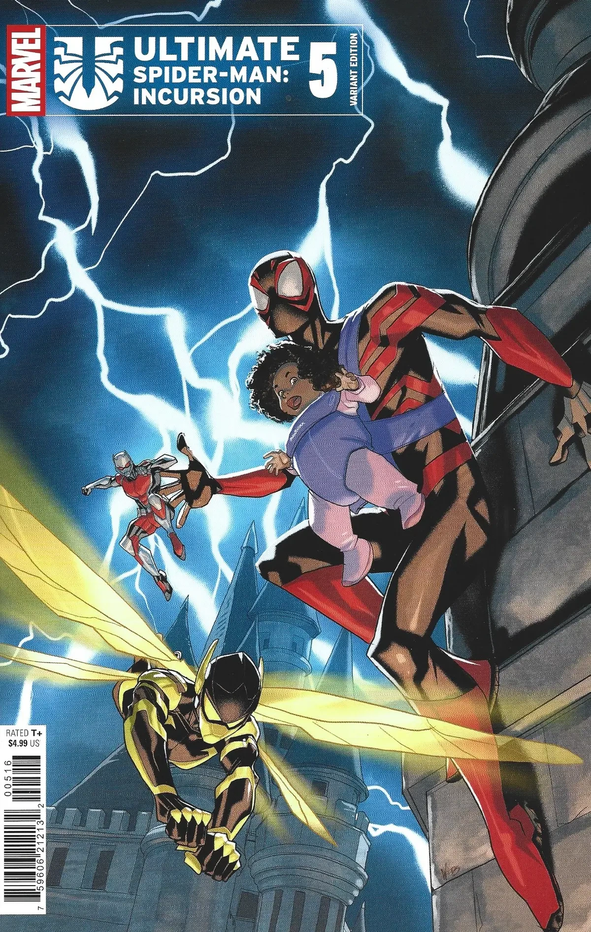 Ultimate Spider-Man Incursion #5 Pete Woods variant homaging Spider-Man #1